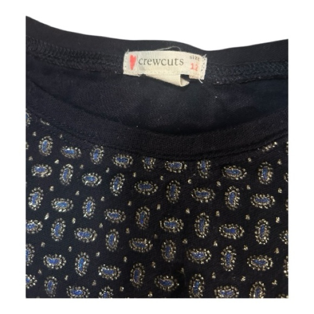 Crewcuts Girls’ Metallic Dot Dress – Size 12 - Picture 3 of 5